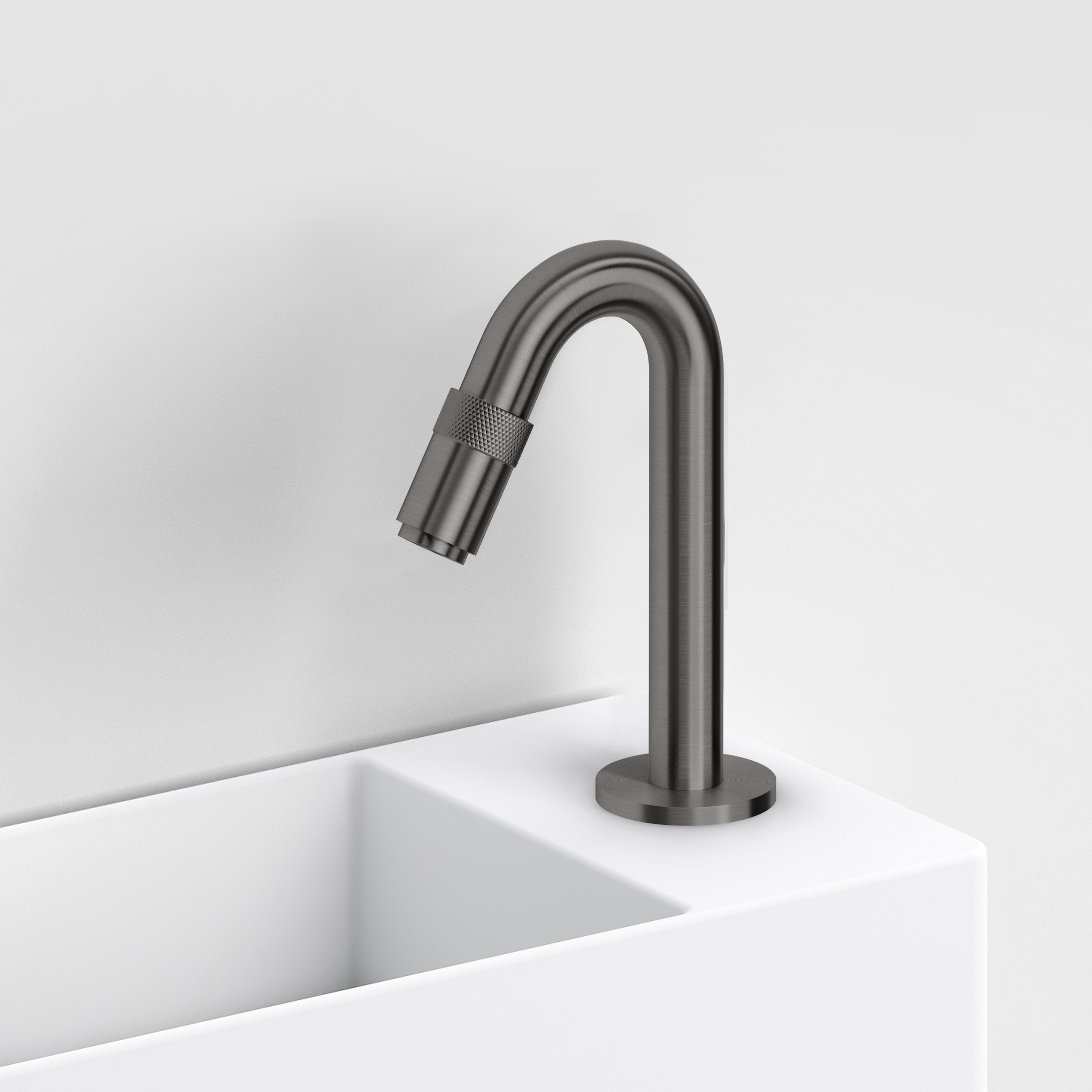Clou Freddo 9 fonteinkraan gunmetal geborsteld PVD